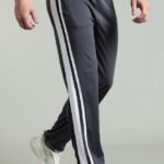 TP003|| Dark Grey-White || Track Pant