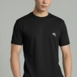 RHS01A || Black || Round Neck Half Sleeve