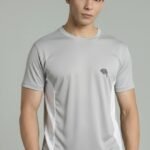 RHS01A || Silver Grey || Round Neck Half Sleeve