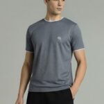 RHS01A || Charcoal Grey || Round Neck Half Sleeve