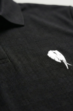 PR45 || Deziner Black || 100% Cotton Polo T-Shirt - Image 2