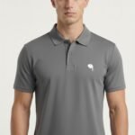 PR3 SS 007 B || Dark Grey || 100% Cotton Polo T-Shirt