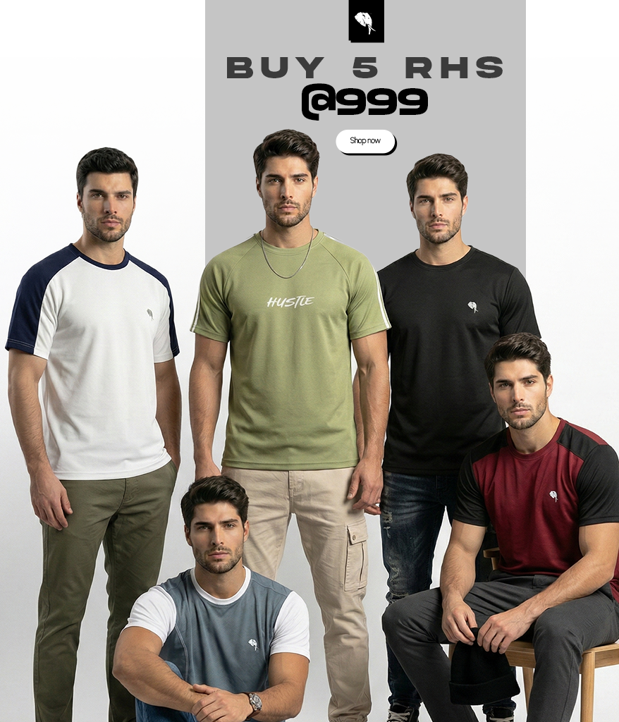 002 Buy 5 Round Neck Half Sleeves @ 999 - RHS 03 - Image 1