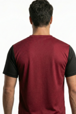 RHSOO3 || Maroon || Round Neck Half Sleeve - Image 3