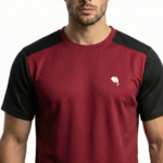 RHSOO3 || Maroon || Round Neck Half Sleeve
