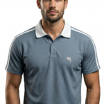 PR3 SS 007 A || Blue || 100% Cotton Polo T-Shirt