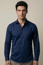 LS04  || Navy || Full Sleeve Shirts - Image 3