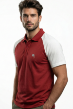 PR3 SS 007 A || Maroon || 100% Cotton Polo T-Shirt