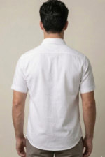 LS04  || White || Half Sleeve Shirts - Image 3