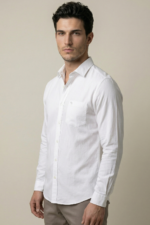 LS04  || White || Full Sleeve Shirts