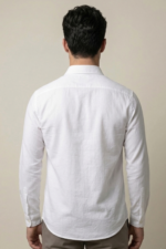 LS04  || White || Full Sleeve Shirts - Image 3