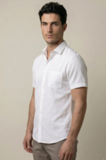 LS04  || White || Half Sleeve Shirts - Image 2