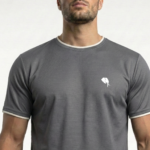 RHS02B || Light Grey || Round Neck Half Sleeve