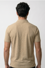 PR3 SS 008 C || Beige || 100% Cotton Polo T-Shirt - Image 3