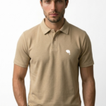 PR3 SS 008 C || Beige || 100% Cotton Polo T-Shirt