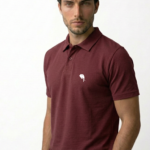 PR3 SS 008 C || Maroon || 100% Cotton Polo T-Shirt