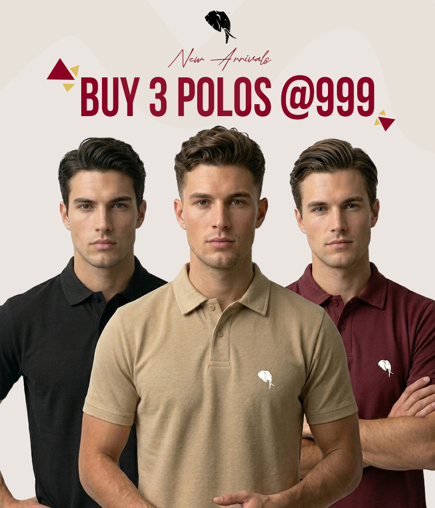 Polos 002 Buy 3 Polo T-Shirts @ 999 - SS 008C - Image 1