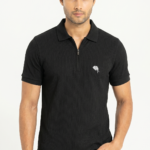 PR49 || Black || 100% Cotton Polo T-Shirt