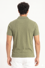 PR49 || Olive || 100% Cotton Polo T-Shirt - Image 3