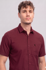 LS05  || Maroon || Half Sleeve Shirts - Image 2