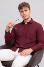 LS05  || Maroon || Full Sleeve Shirts