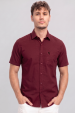 LS05  || Maroon || Half Sleeve Shirts