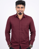 WH001  || Maroon || Full Sleeve Shirts - Image 4