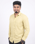 WH001  || Pale Yellow || Full Sleeve Shirts - Image 2