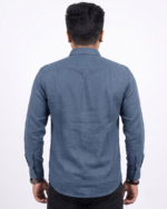 WH001  || Steel Blue || Full Sleeve Shirts - Image 2