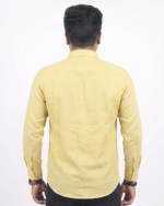 WH001  || Pale Yellow || Full Sleeve Shirts - Image 3